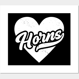 Vintage Longhorns School Spirit // High School Football Mascot // Go Horns Posters and Art